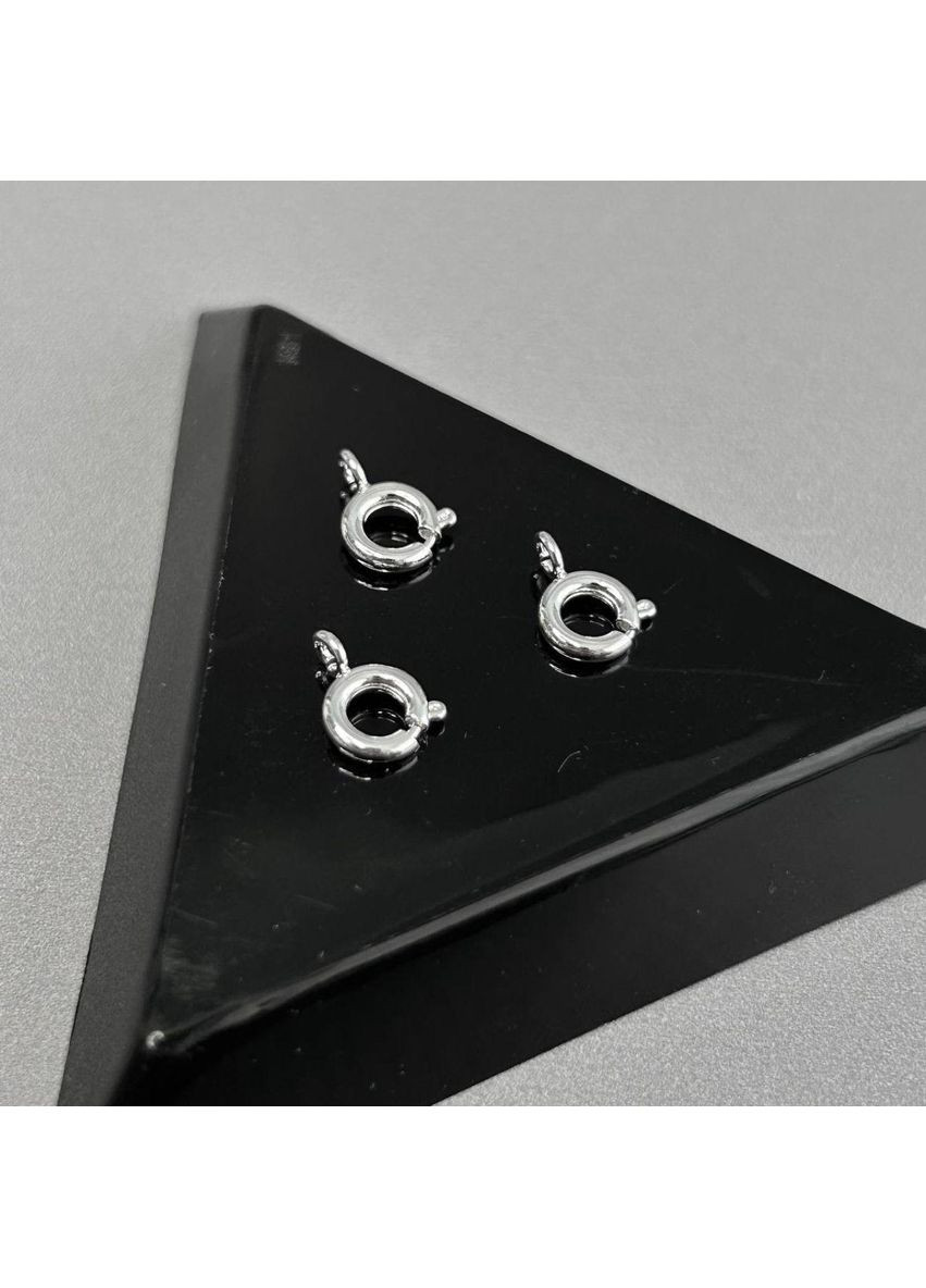 Замок-кільце пружинний 7 мм, світле срібло Plus-plus (354797216)