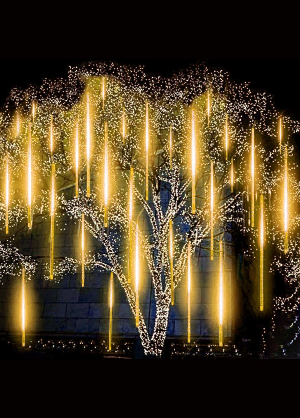 Гірлянда метеоритний дощ 4 м 480 LED CL1212 Warm White Springos (315781161)