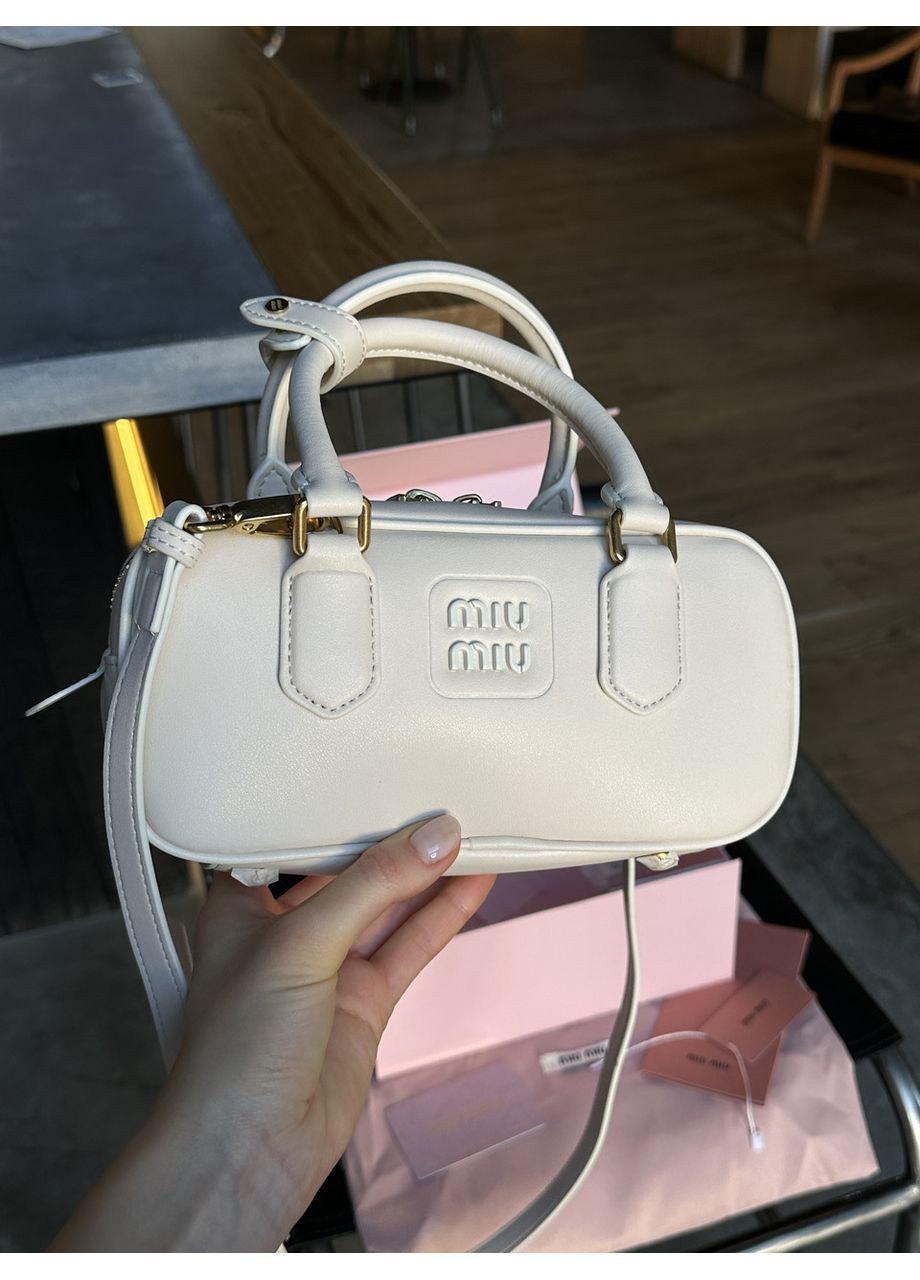 Сумка жіноча Arcadie Leather Bag Cream No Brand (355342616)