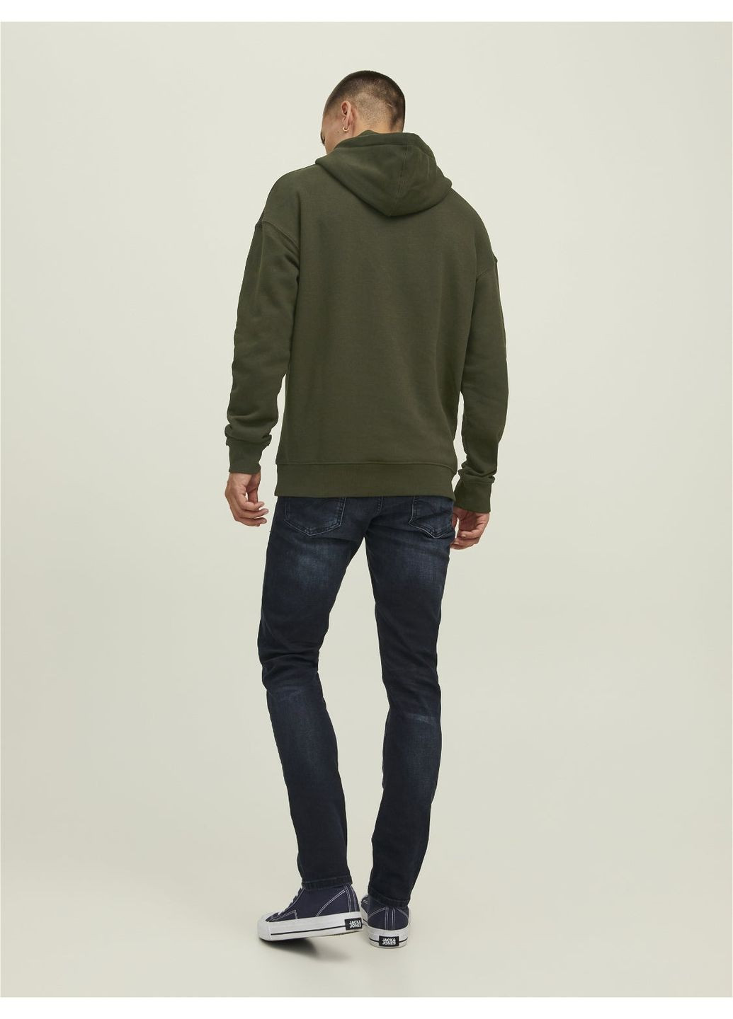 Худи флис,болотный,JACK&JONES Jack & Jones (371773309)