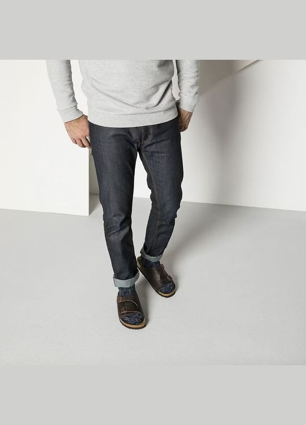 Синие носки мужские cotton twist синие размер 42-44 Birkenstock (337995557)