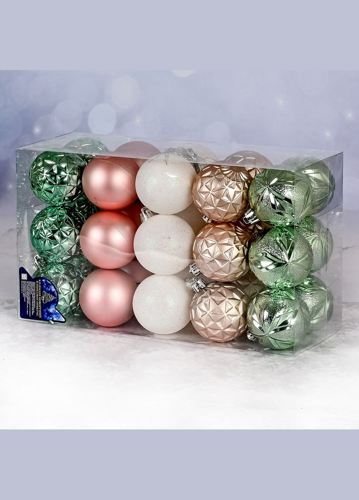 Ялинкові кульки 6см 30шт/наб Home (306620664)