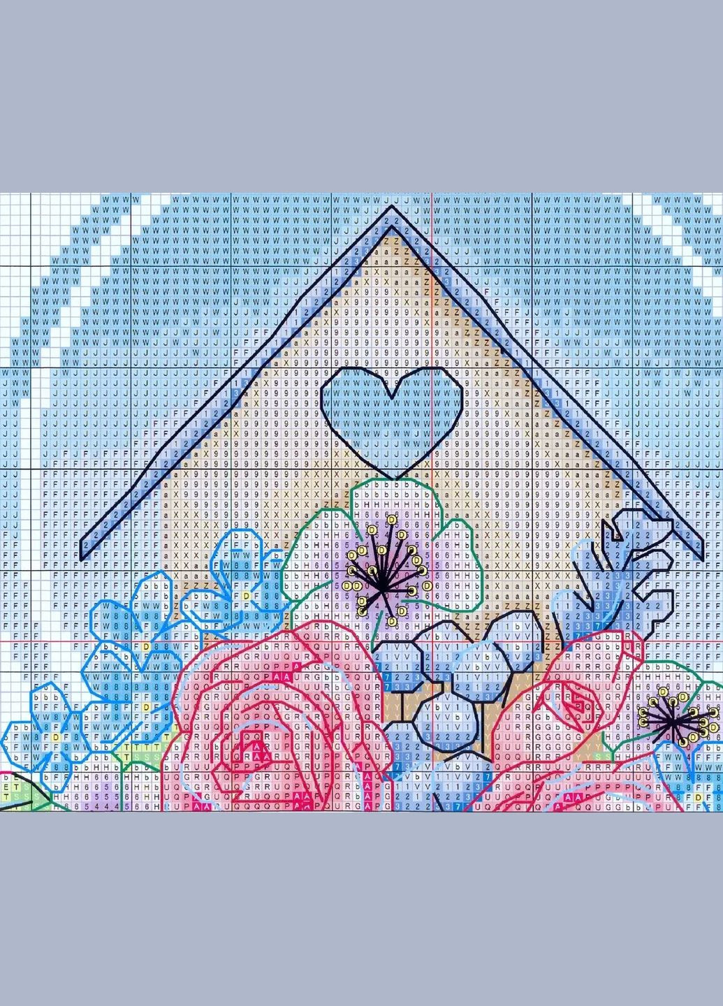 Набор для вышивания по нанесённой на канву схеме "Give you". AIDA 14CT printed, 23*28 см Joy Sunday (313613148)