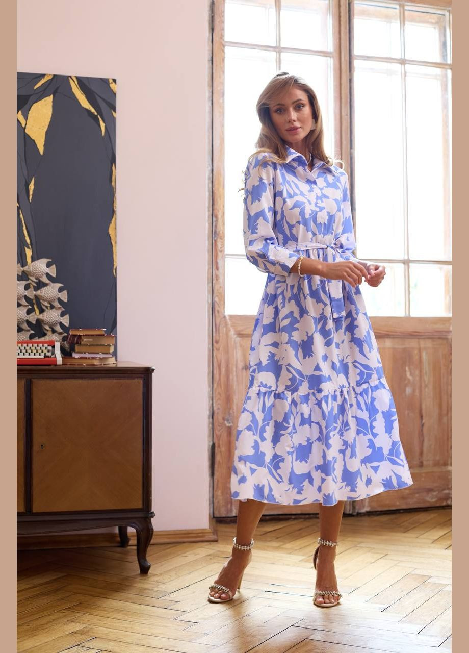 Блакитна жіноча сукня Украина