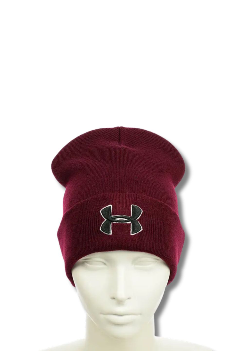 Шапка біні лонг з вишивкою Андер Армор / Under Armour No Brand Шапка з вишивкою (346047016)