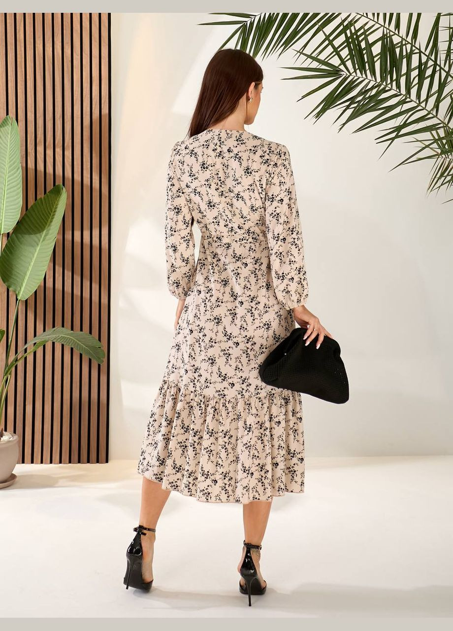 Молочна сукня Garna з абстрактним візерунком