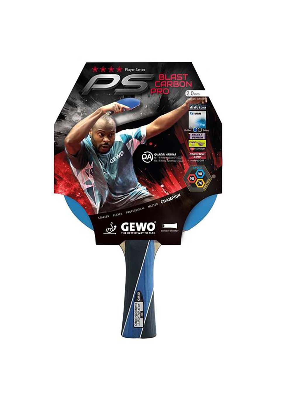 Ракетка для настільного тенісу PS Blast Carbon Pro FL GEWO (367601506)