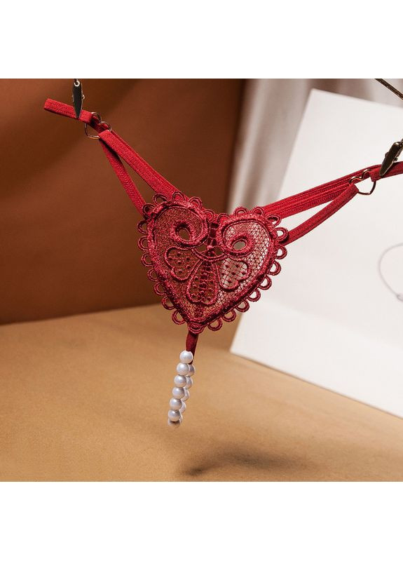 Трусики Стрінги з перлинками трусики з намистинками (арт. 80140) No Brand (361204871)