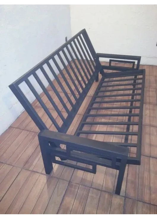 Скамейка LOFT для террасы и дачи черная (NS-849) No Brand (396500175)