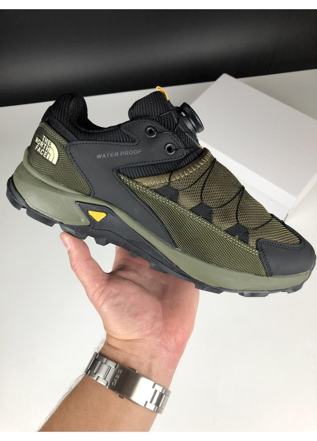 Хакі Зимовий хакі термо чоловічі кросівки осінь/зима No Brand