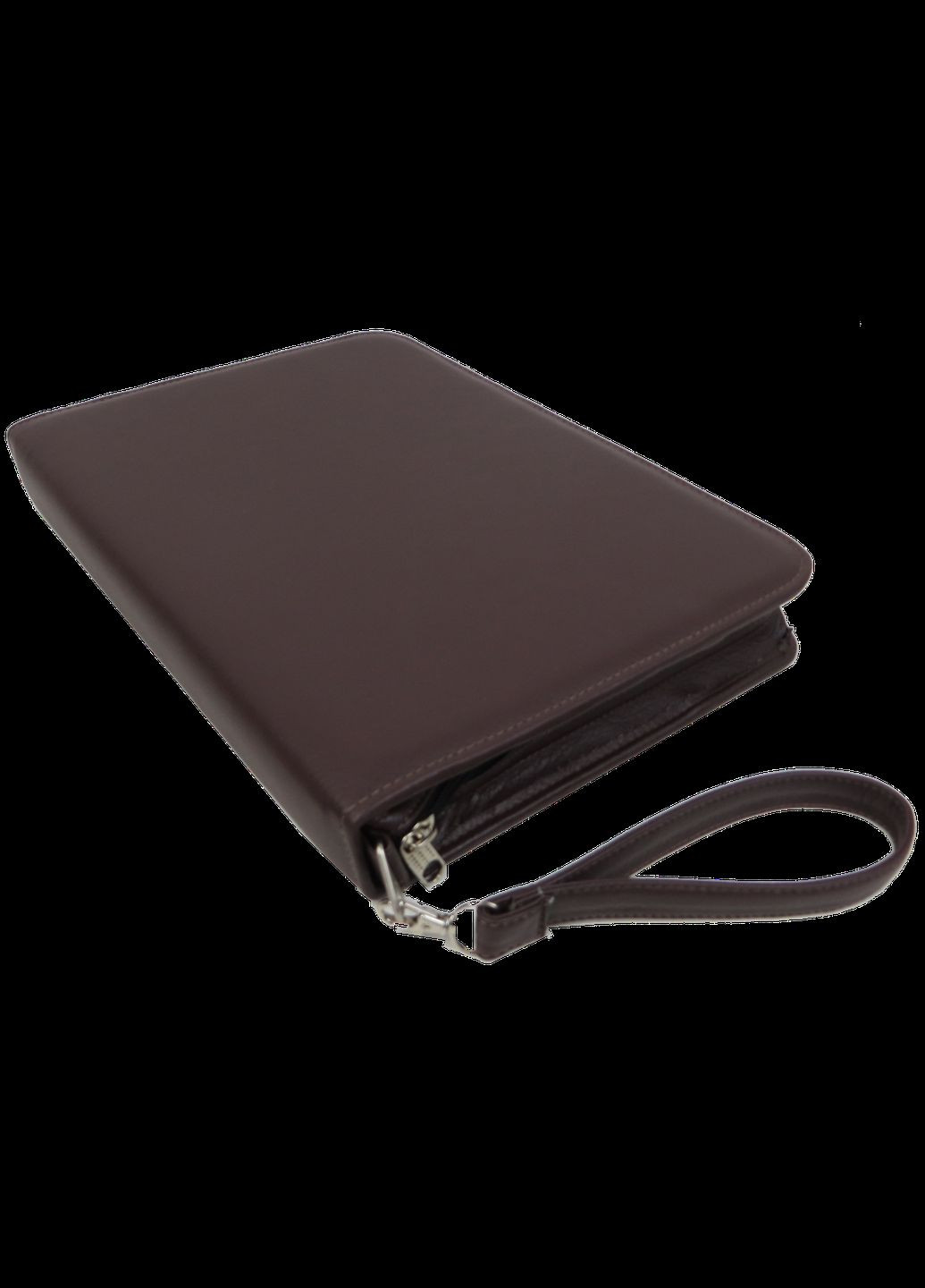 Папка для документів з еко шкіри Коричнева Exclusive (348033346)