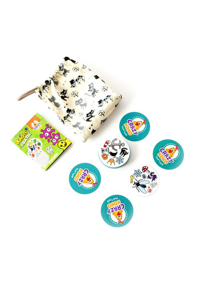 Дитяча настільна гра в мішечку "Хлоп! Хвать!" VT8077-13, 56 карток Vladi toys (317048569)