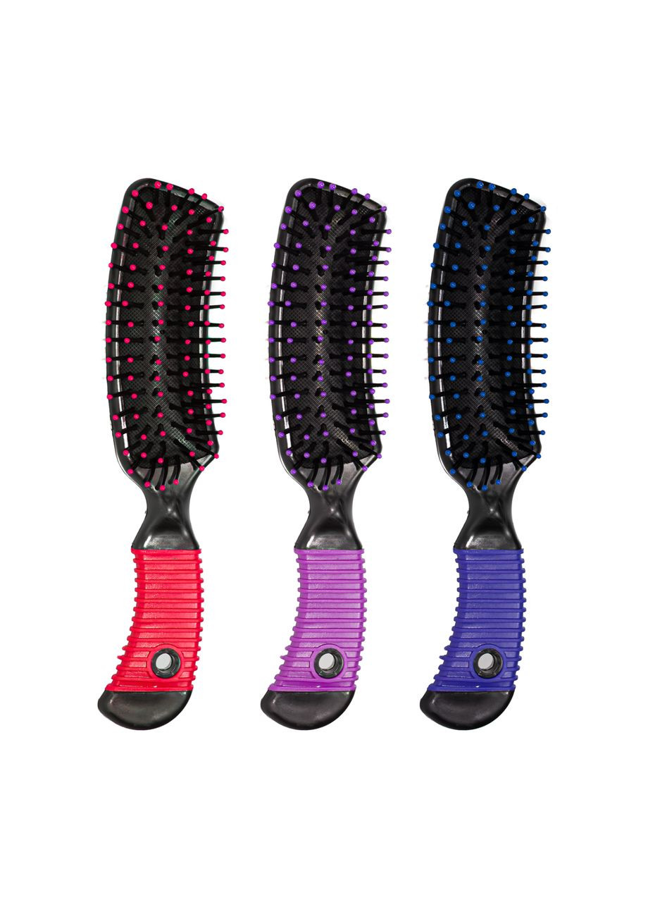 Щітка для волосся масажна 8584 Фіолетова DAGG (336961253)
