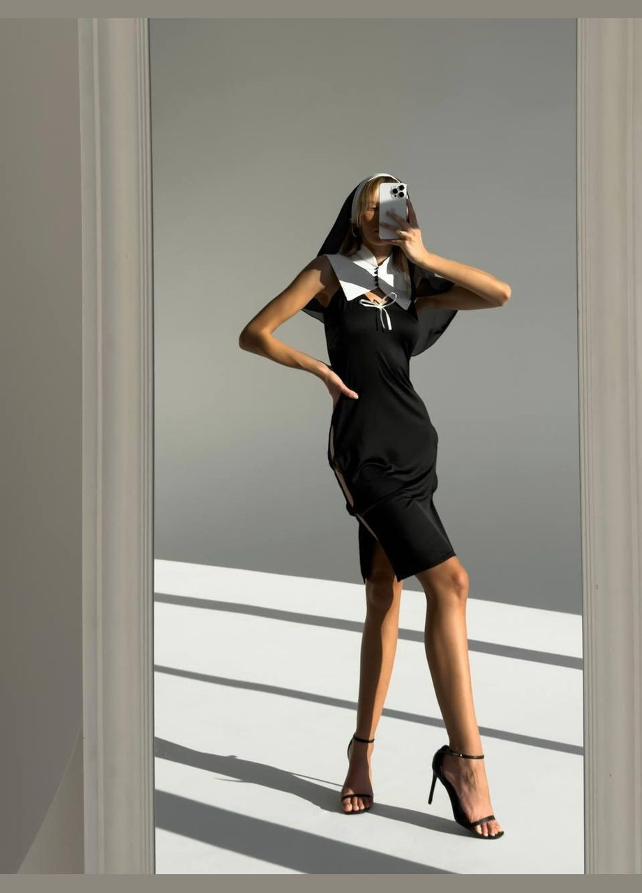 Черный демисезонный женский соблазнительный комплект (2581) GT