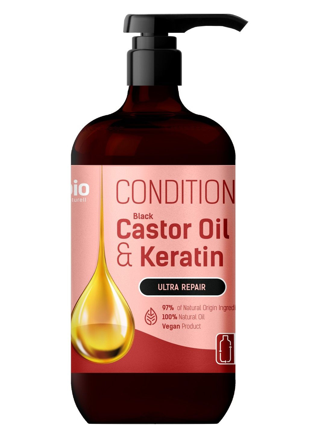 Кондиционер для волос Black Castor Oil & Keratin 946 мл Bio Naturell (283017550)