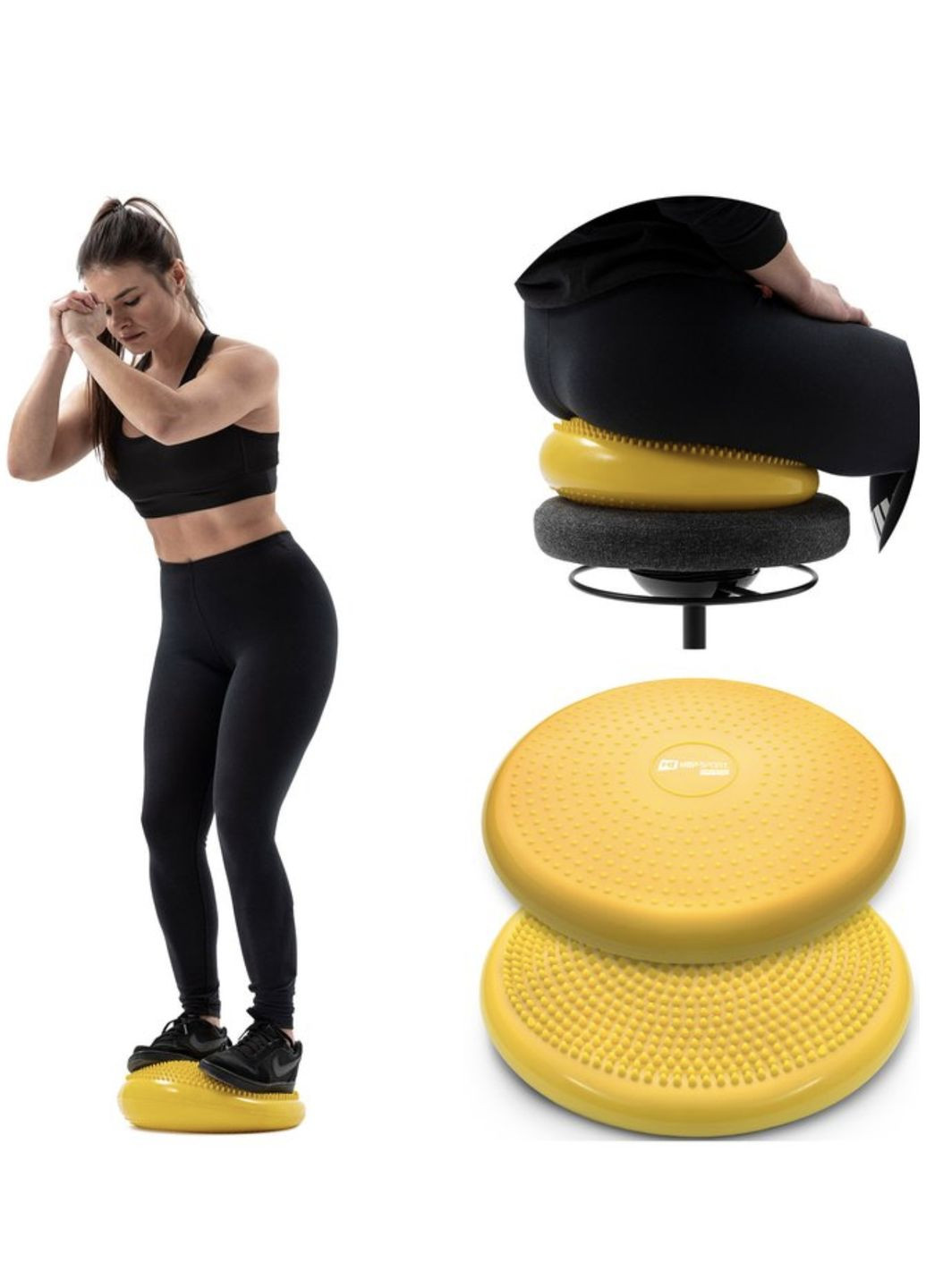 Балансувальна подушка HS-R034BC жовта Hop-Sport (303127097)