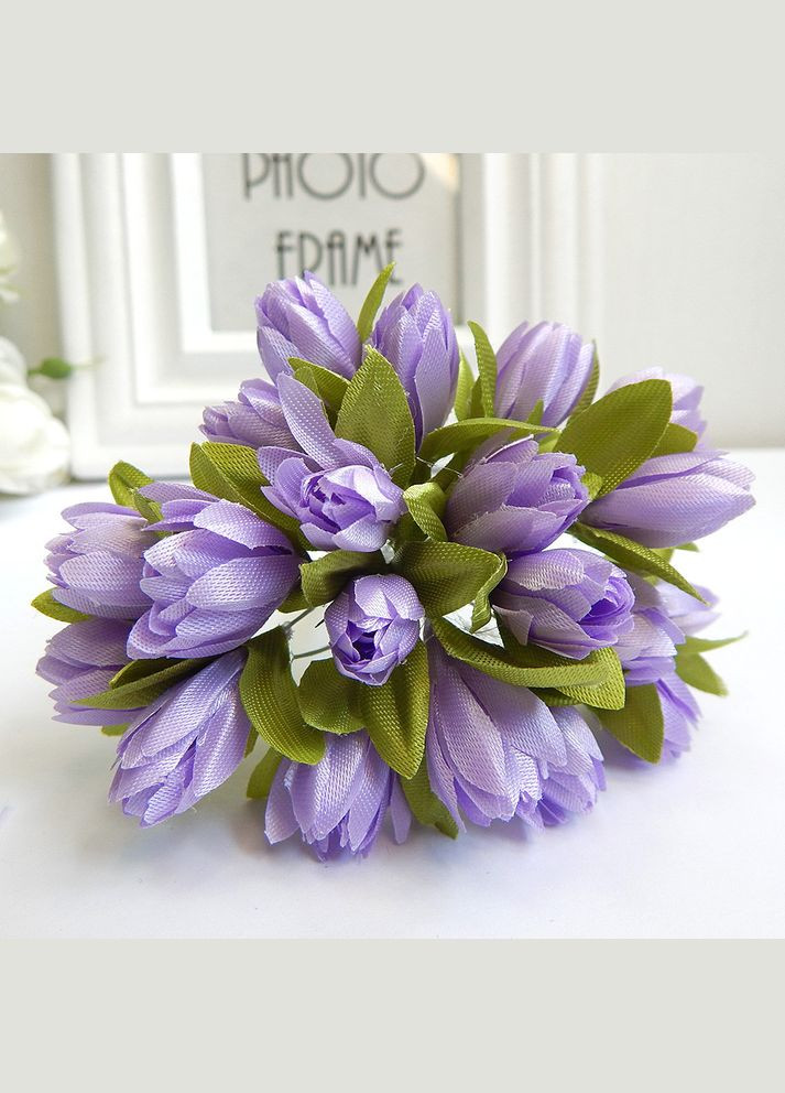 Штучні квіти Проліски, букетик, бузкові, 20 шт No Brand (340485222)