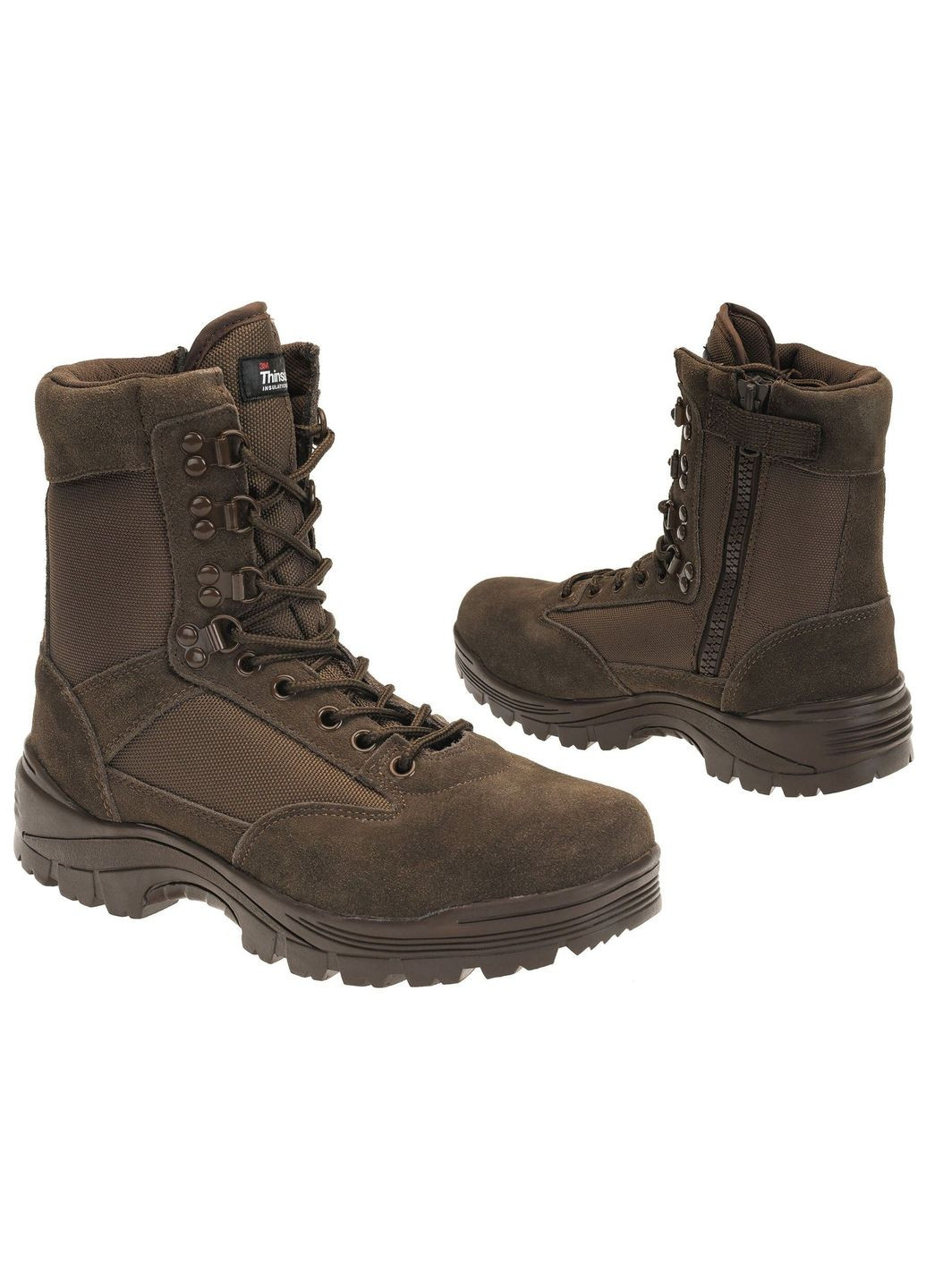 Ботинки тактичні на блискавці YKK, Коричневий, 38 Mil-Tec (347580115)