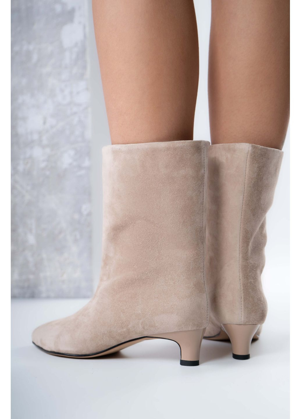 Черевики жіночі Натуральна замша бежеві 346794 Where Uwear (370268993)