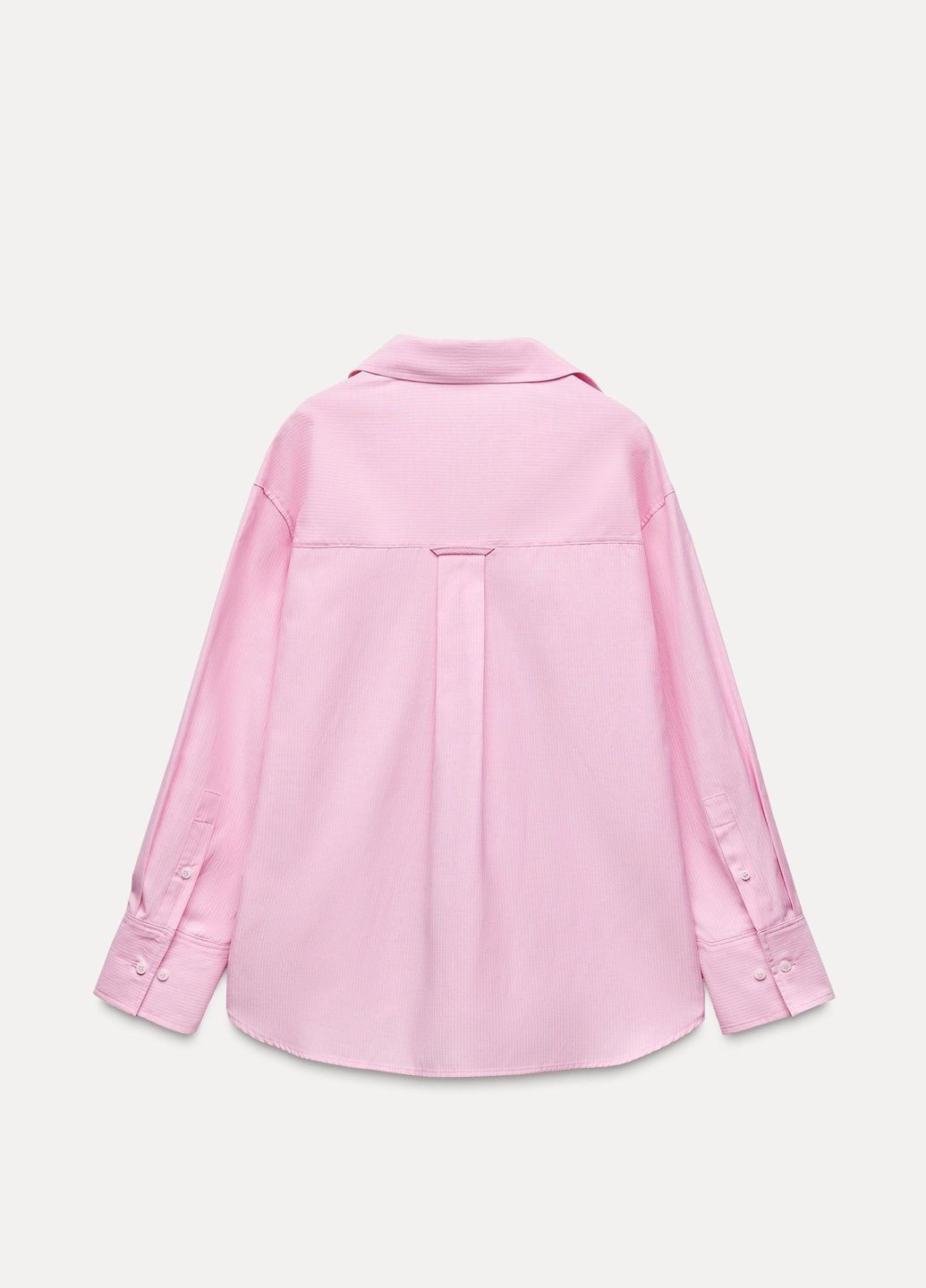 Светло-розовая рубашка однотонная Zara