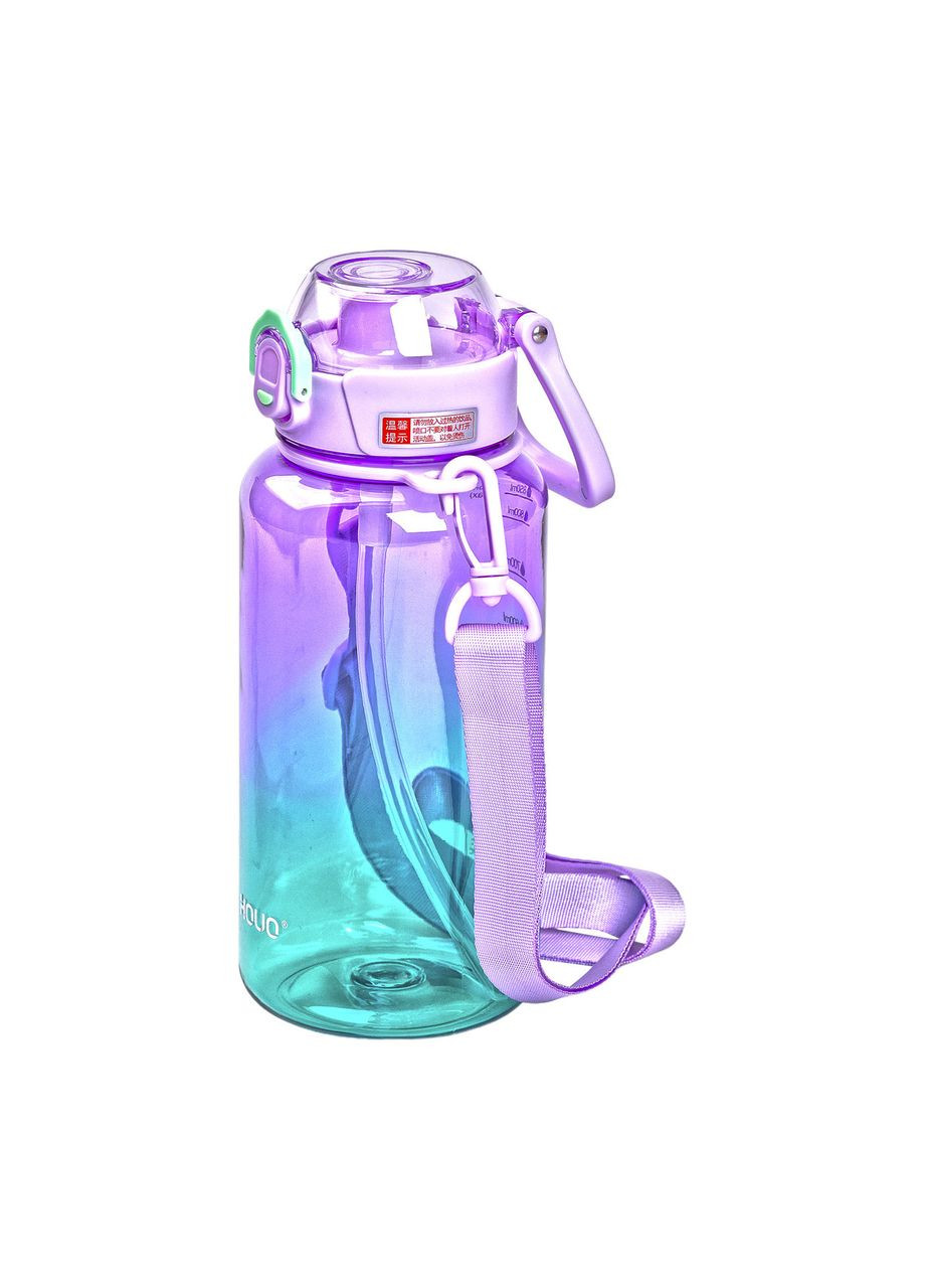 Бутылка для воды 1 л бутылочка с мундштуком сиреневая HP-14-31V Yiwu (370974006)