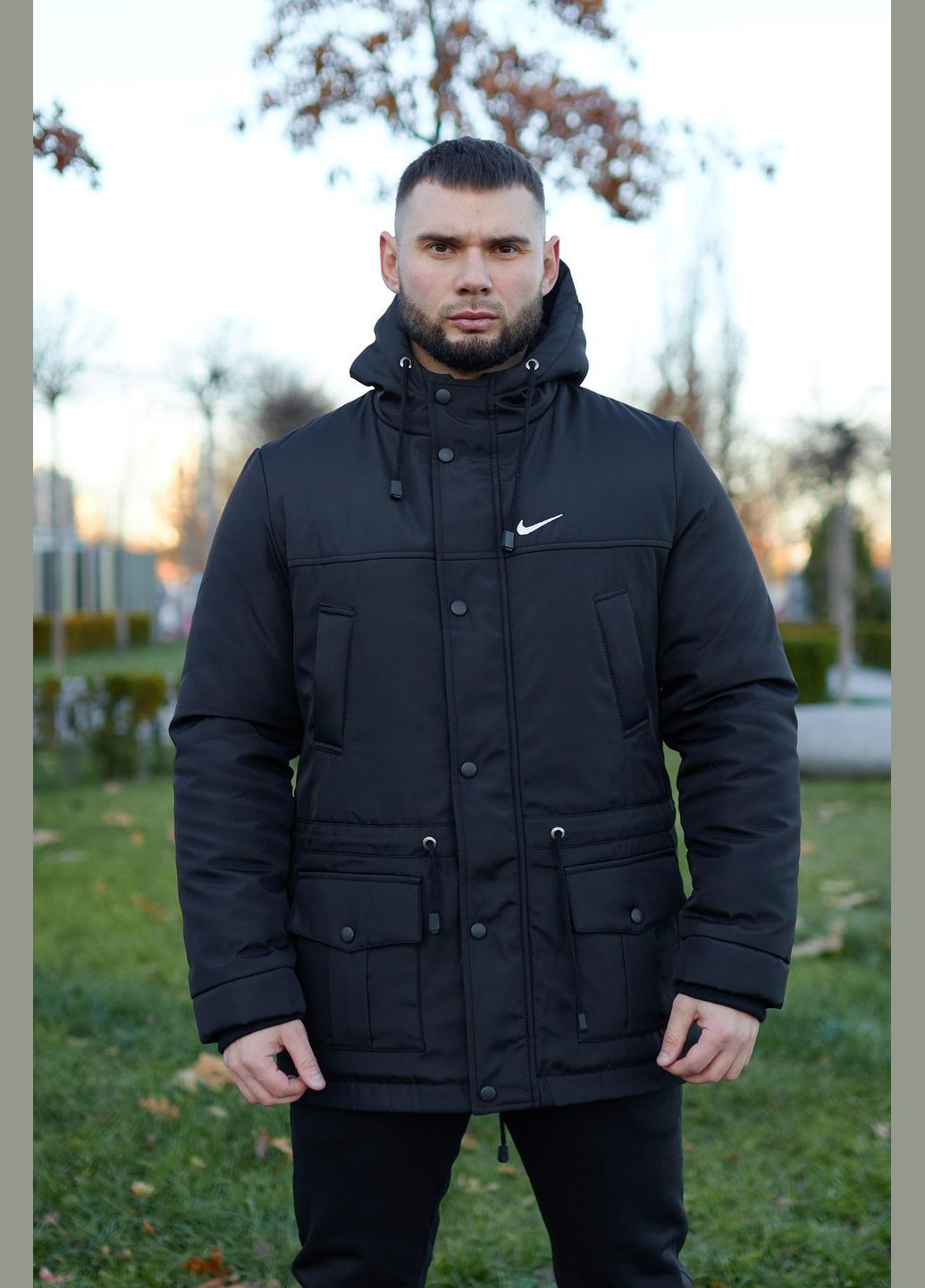 Парк зимний мужской с логотипом Nike Vakko (316255975)