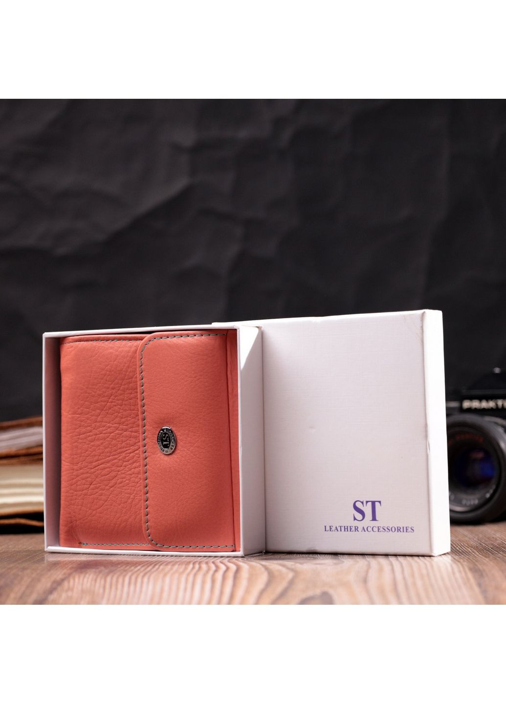 Женский кожаный кошелек 10,5х10х1,5 см st leather (288048248)
