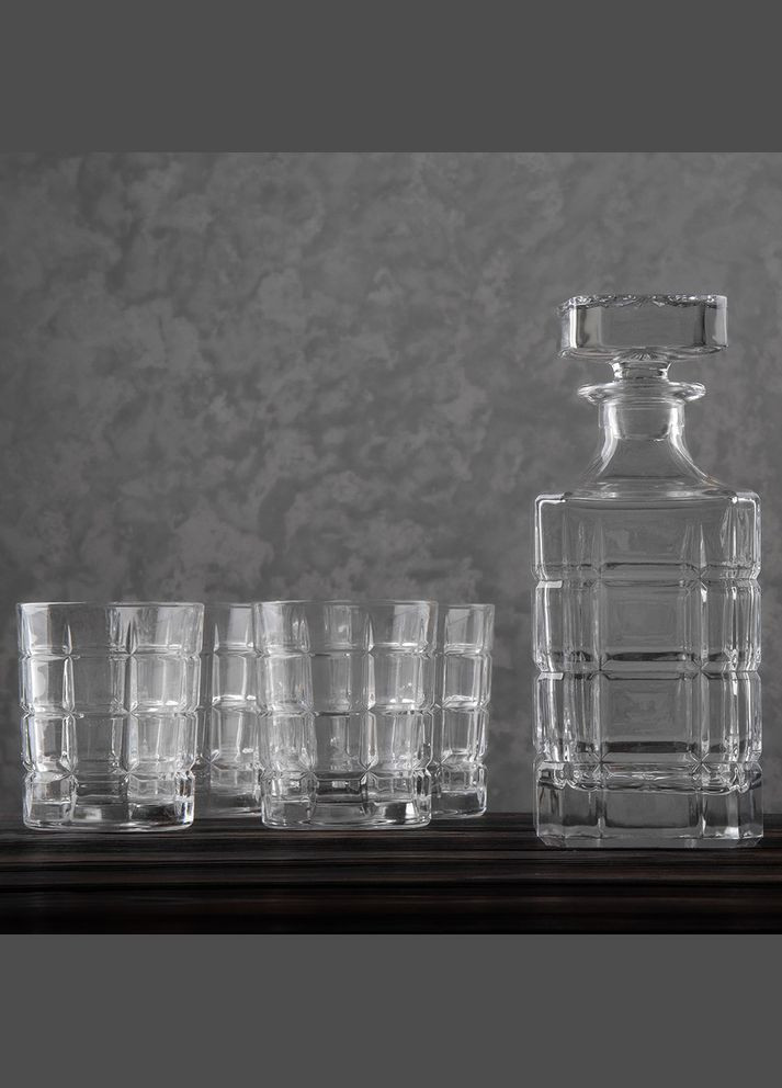 Набір склянок 6 шт 320 мл з графіном 750 мл 19196-008 скло No Brand (346152422)