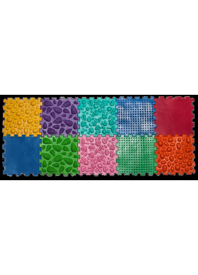 Масажний килимок з настільною грою "Лісові пригоди" 10 елементів 27x28 см Ortek (372128987)