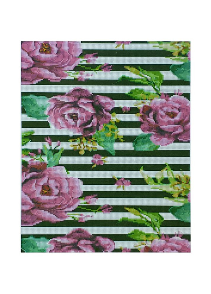 Алмазная мозаика "Лиловые розы" см - картина со стразами для рукоделия, аппликация. Strateg (369760315)