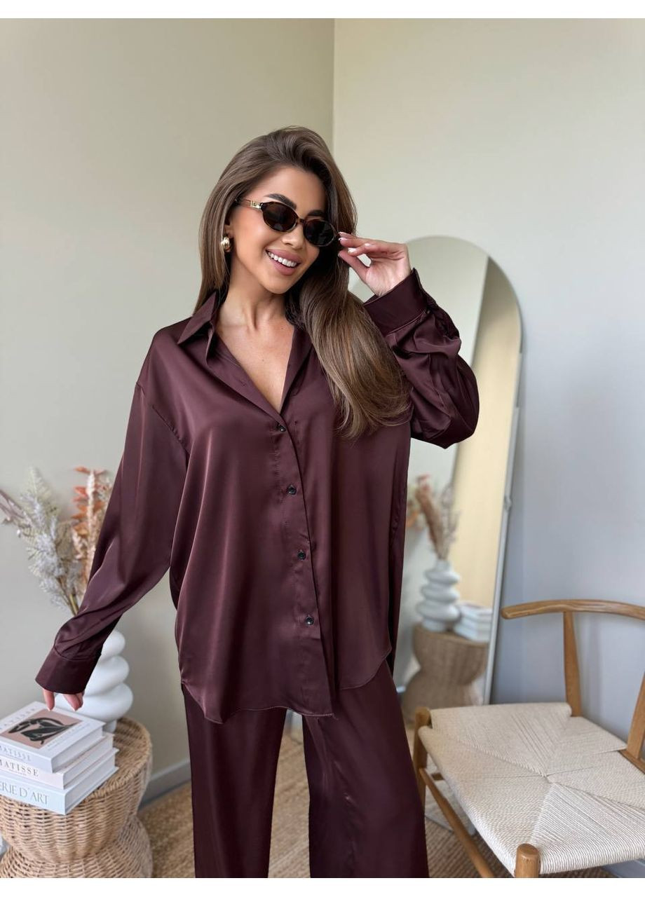 Шелковый брючный костюм Osoblyva (371363882)