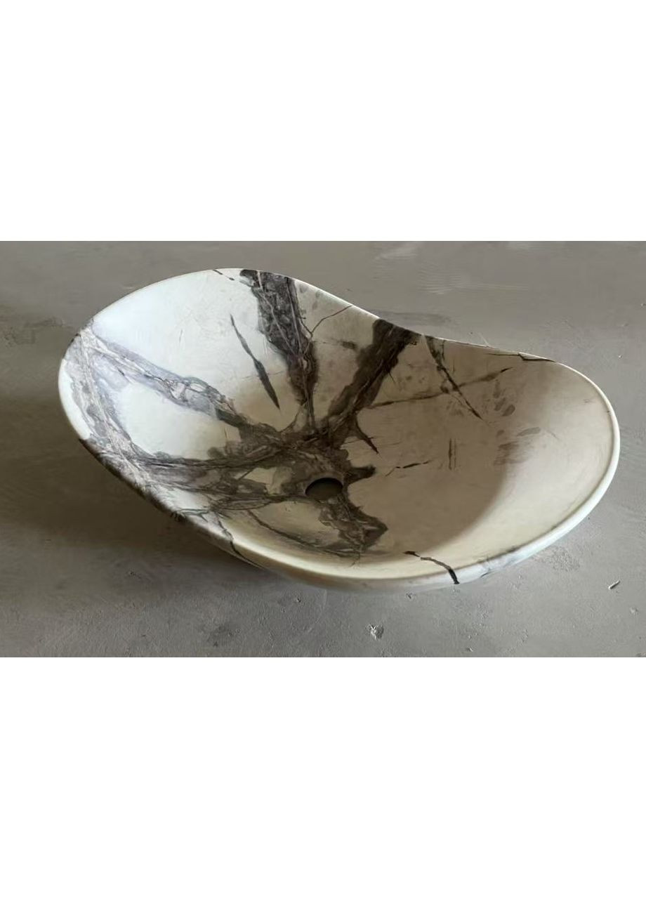 Раковина накладная PREMIUM WAVE-0106 MARBLE 620х360х160mm (MP6560) Mixxus (322074466)