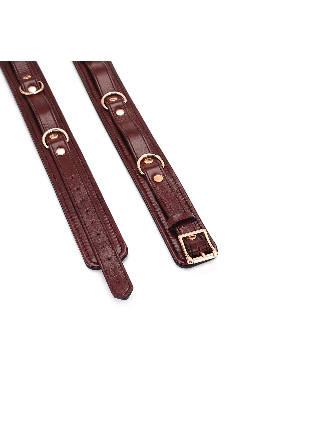 Фиксаторы для бедер Wine Red Thigh Cuffs L Size, натуральная кожа Liebe Seele (345708456)