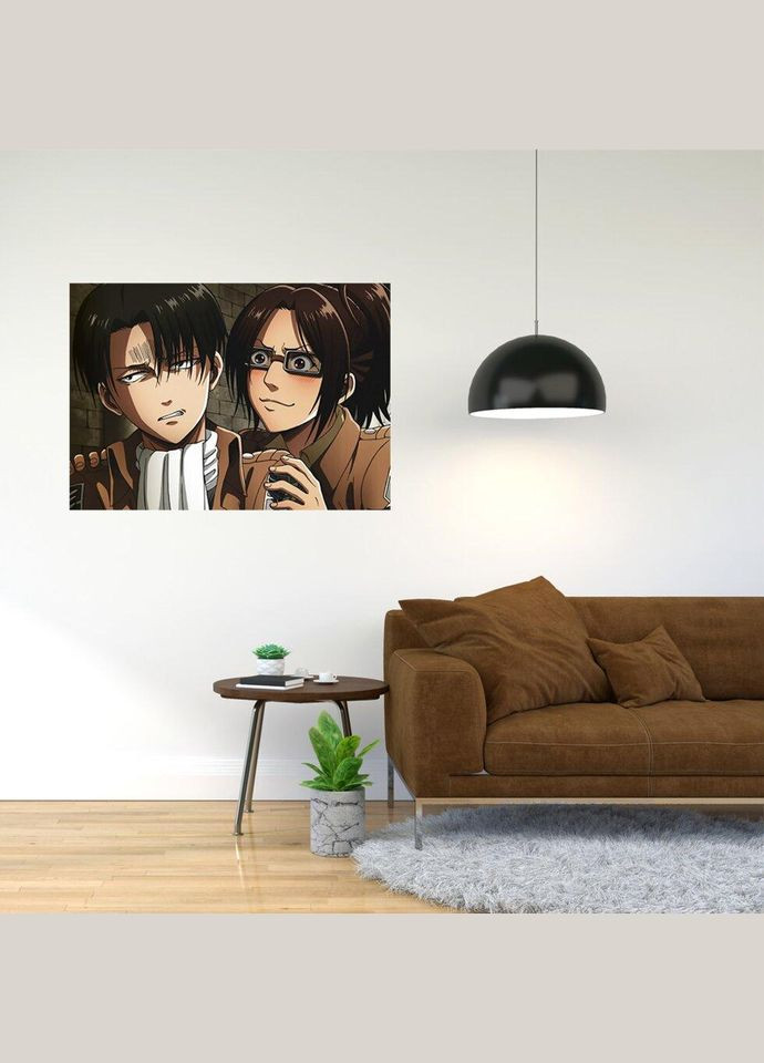 Плакат- с принтом "Attack on Titan/Вторжение титанов (японская постапокалиптическая манга) 16" A2 A1 Кавун постер (316208309)