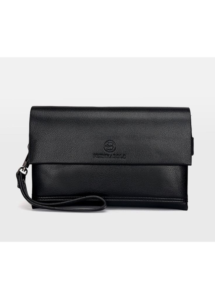 Чоловіча барсетка Чорний зі штучної шкіри для чоловіків класичнана сумка для документів ProDobro (363135510)