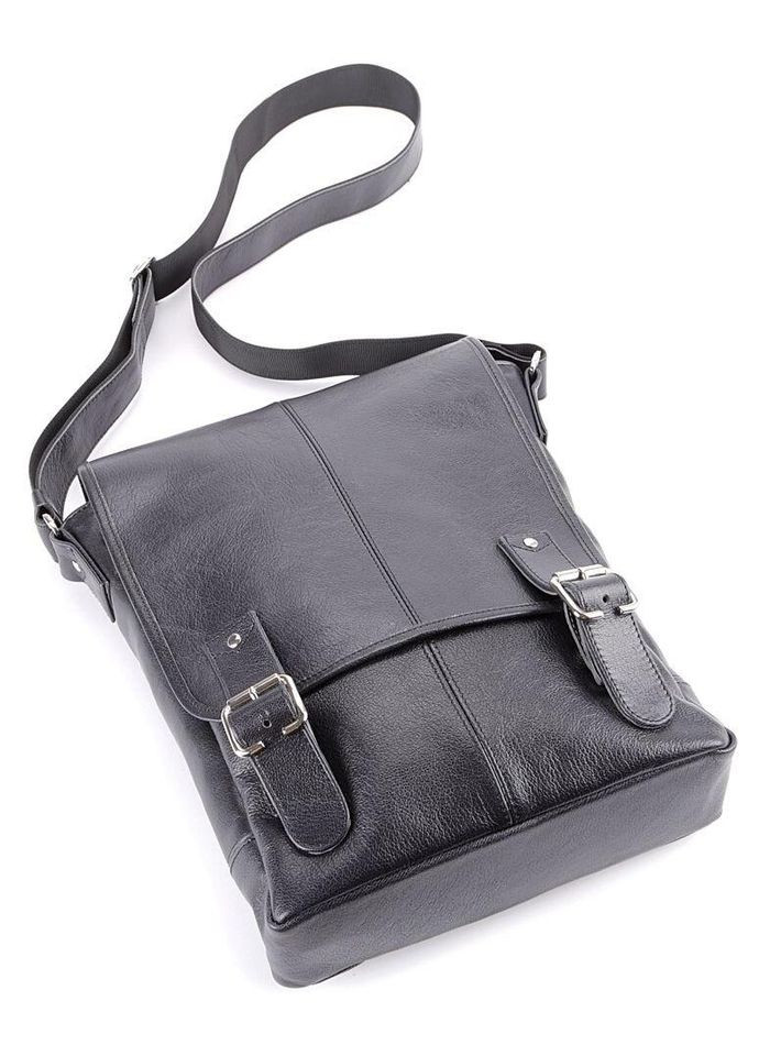 Сумка 00919 из натуральной кожи Черная Shvigel (329146405)