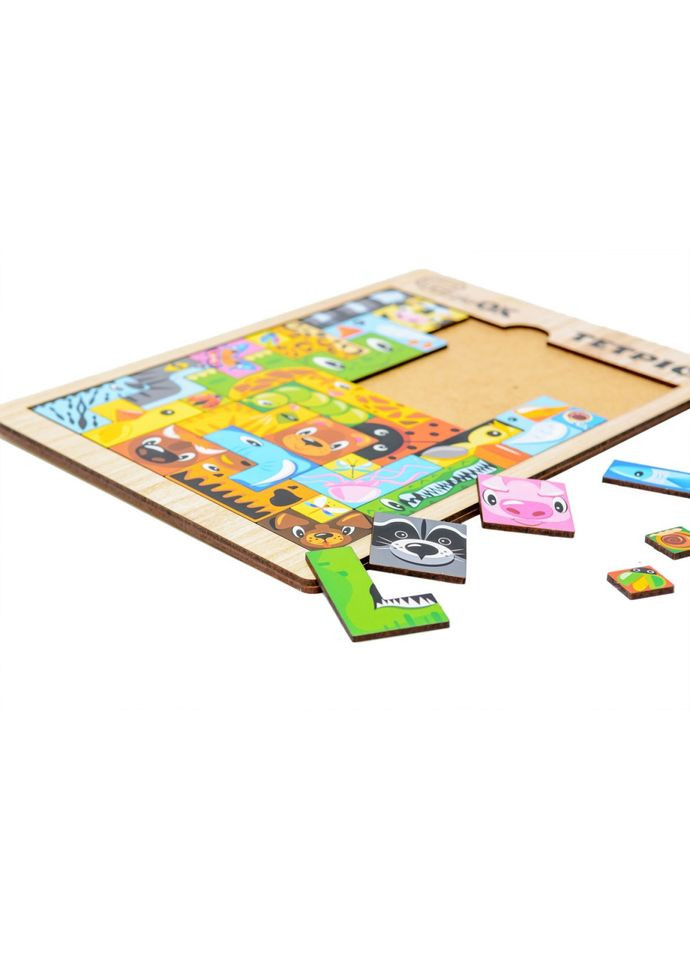 Развивающая деревянная игрушка "Тетрис Животные" Puz-22924 PuzzleOK (316270322)