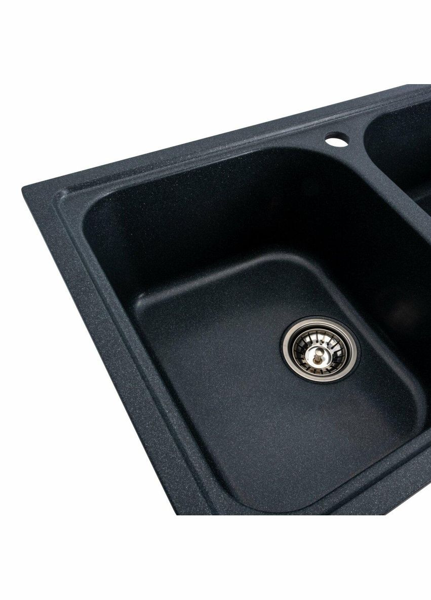 Гранітна мийка для кухні EQUATORIA 7950 матова Антрацит Valeso (342071006)