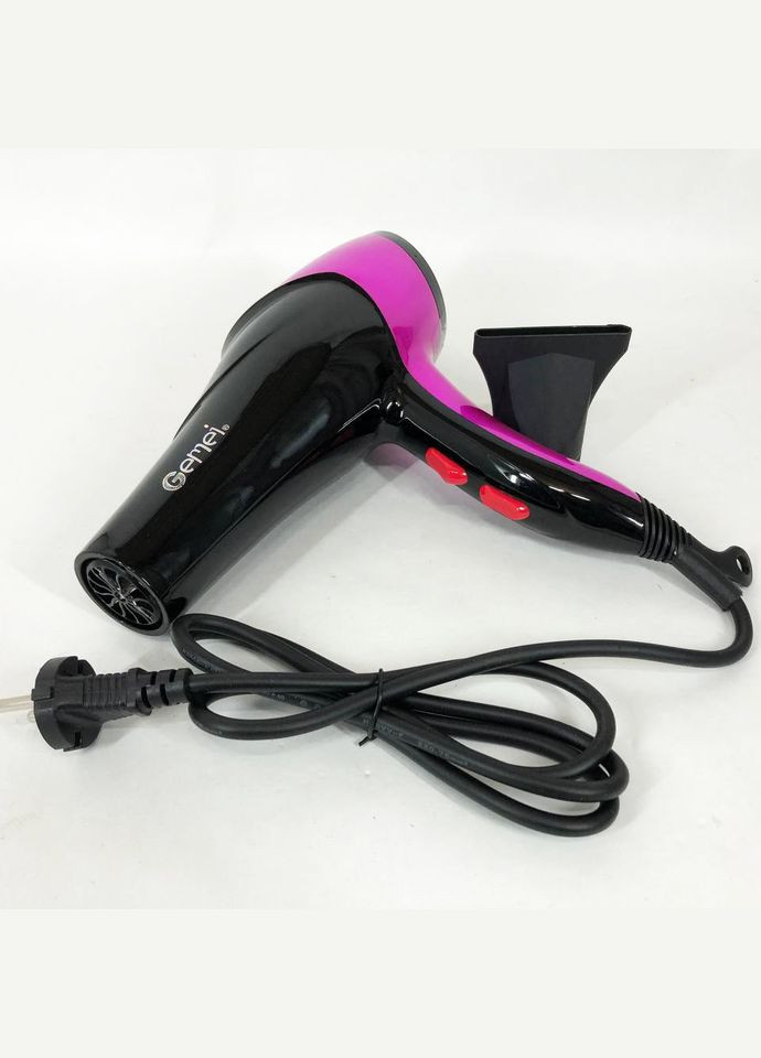 Фен GM-1766 2.6кВт АС, женский фен для волос, электрофен для волос. Цвет: фиолетовый Gemei (364665621)