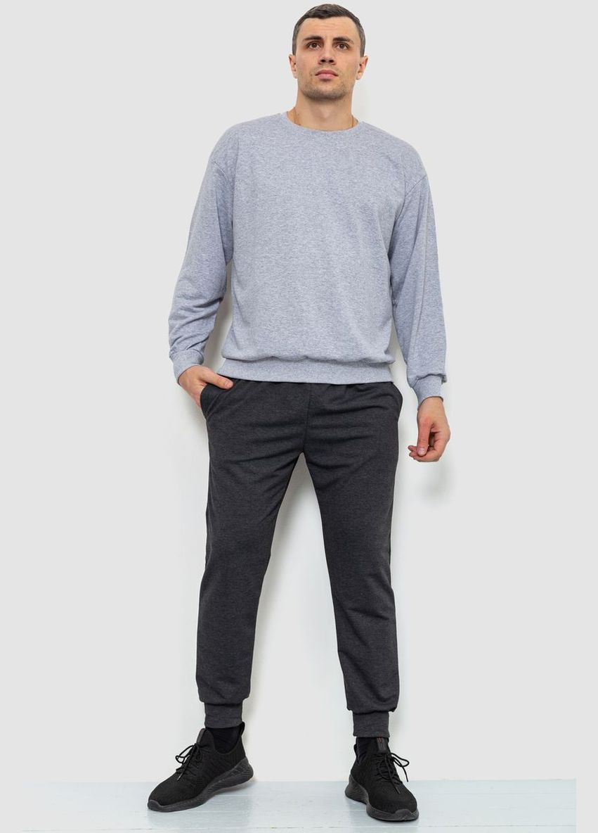 Спорт штани чоловічі двонитка, колір світло-сірий, Ager (277630063)