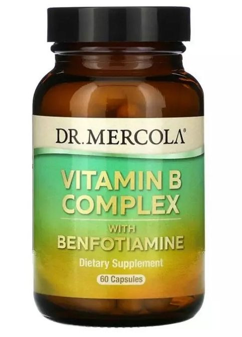 Vitamin B Complex with Benfotiamine 60 Caps Dr. Mercola (291848621)