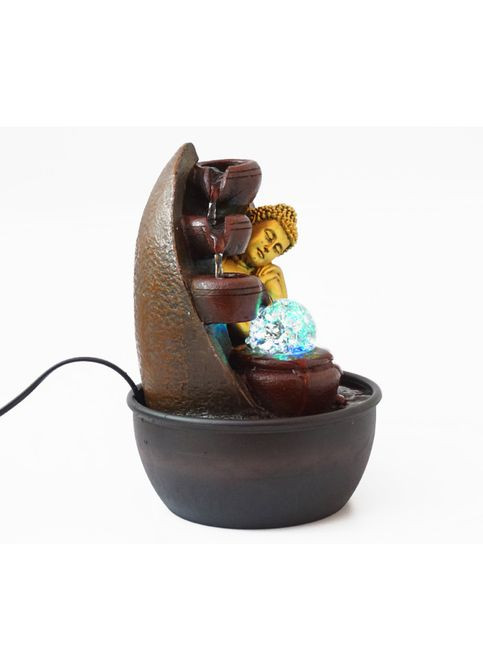 Кімнатний настільний фонтан з підсвічуванням Будда №11 No Brand (348437711)