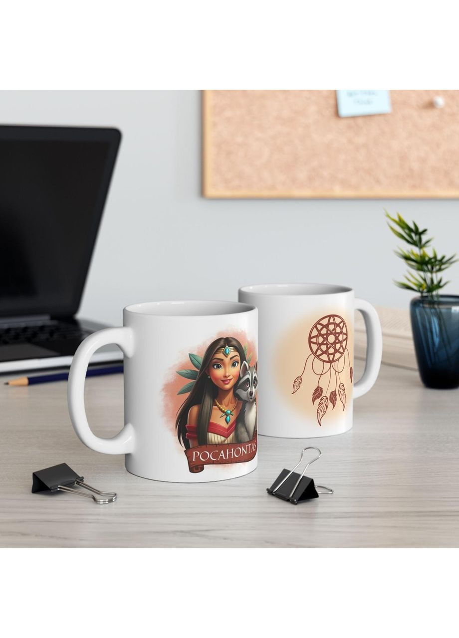Чашка с принтом "Pocahontas" 330мл No Brand (368671792)