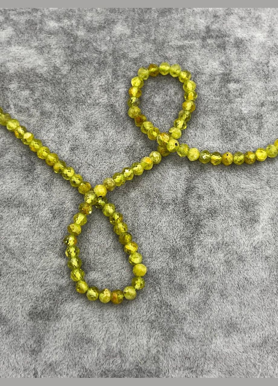 Преніт на нитці без замка 3*4 мм 40 см Зелений 1811 No Brand (311686466)