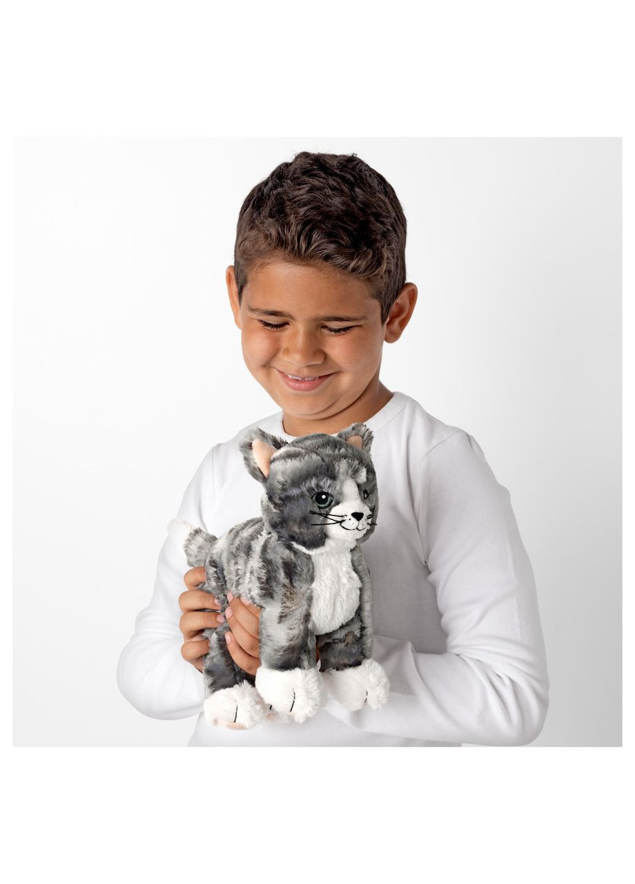 М'яка іграшка кіт сірий/білий IKEA (272150056)