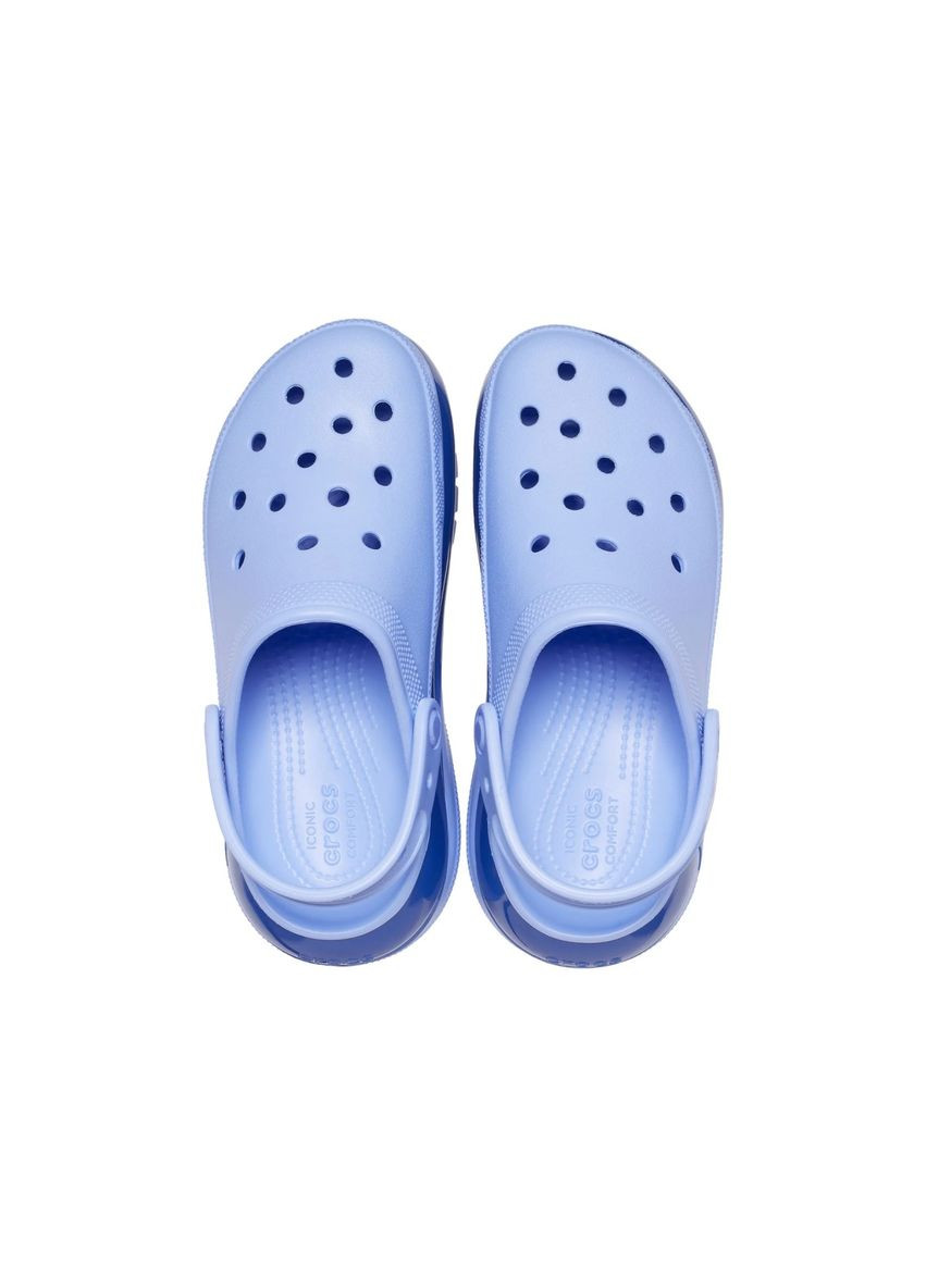 Голубые женские кроксы mega crush clog moon jelly m4w6-36-23 см 207988 Crocs