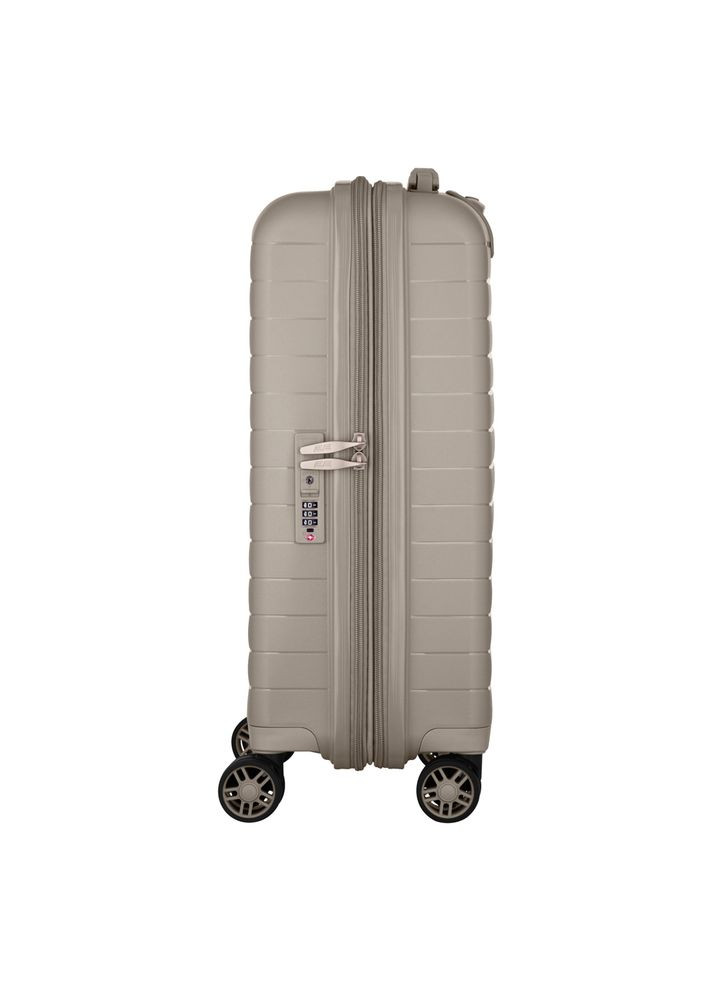 Валіза, Aero, поліпропілен, мала, 35/44 л, TSA, 4 колеса, EXP, сіро-коричневий 2E (370619132)