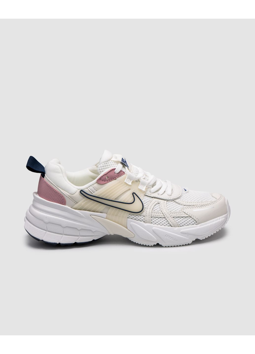 Рожеві Осінні кросівки чоловічі nike v2k runtekk white / cream / pink найк в2к рантекк No Brand