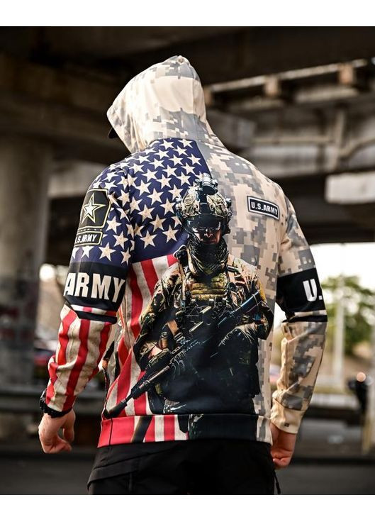 Армійське чоловіче худі на флісі U.S. ARMY Freedom (363849592)