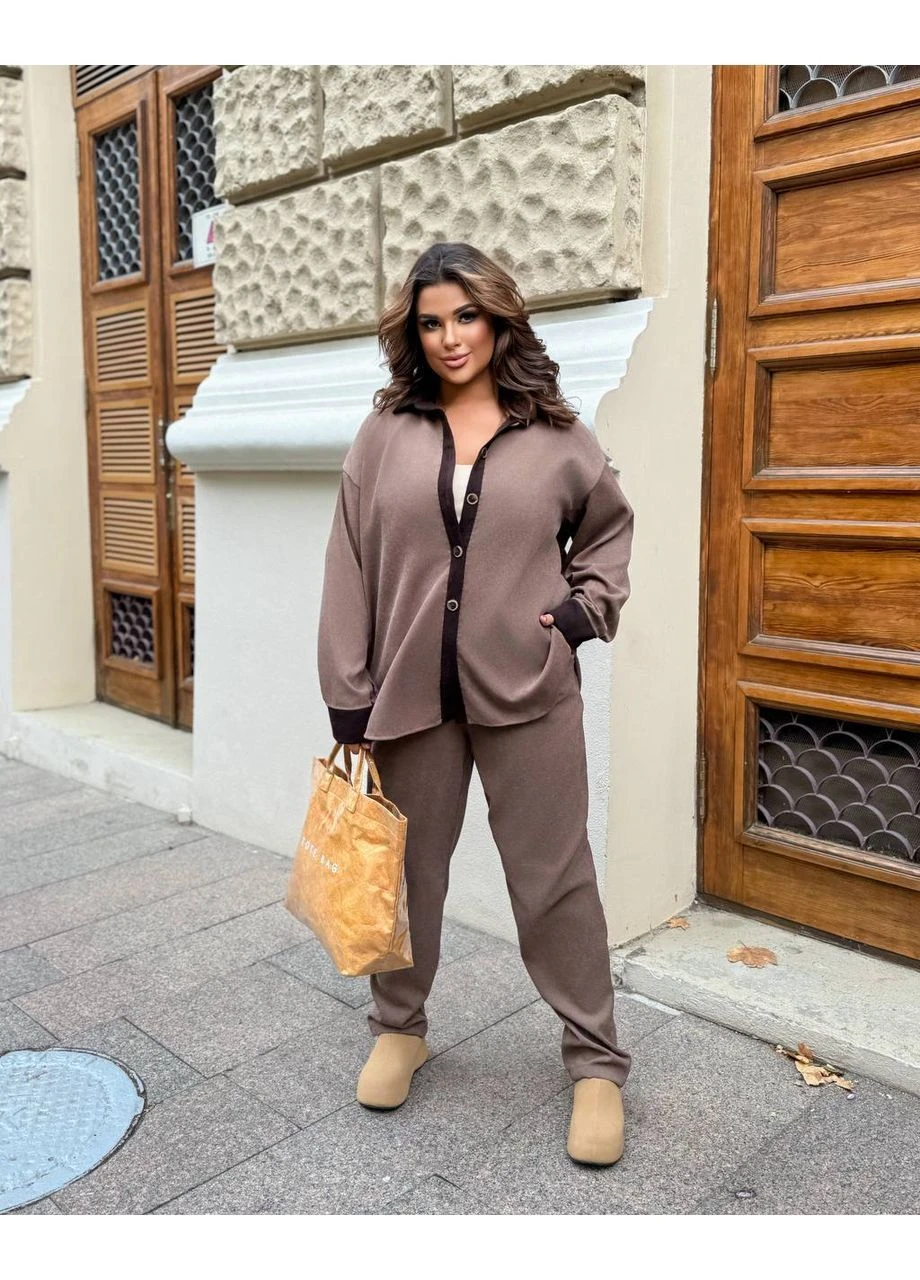 Костюм жіночій No Brand Костюм двійка ( штани + сорочка) (375051989)